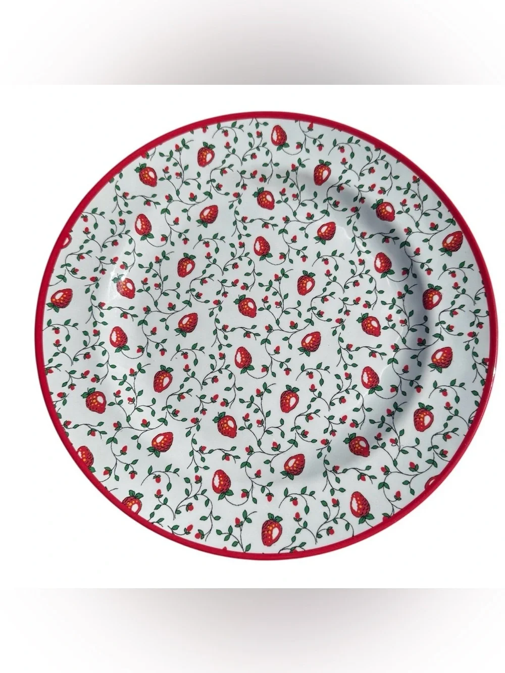 Sur La Table Wild Strawberry Melamine Plates Set of 8 Dinner Salad Cottagecore
